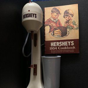 Hershey Milkshake Machine (Works, Never Used) & Vintage Recipe Book